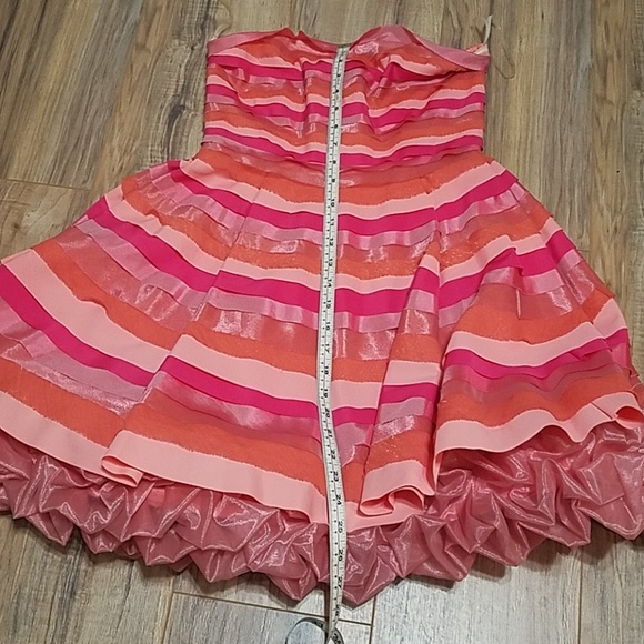 Alice+Olivia Hot Pink Party Dress - Picture 6 of 9